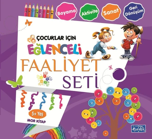 Eğlenceli Faaliyet Seti - Mor Kitap - 5+ Yaş ürün görseli