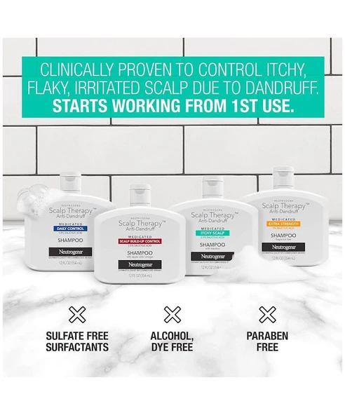 Neutrogena Scalp Therapy Anti-Dandruff İtchy Scalp Şampuan 354 ML - Resim 4
