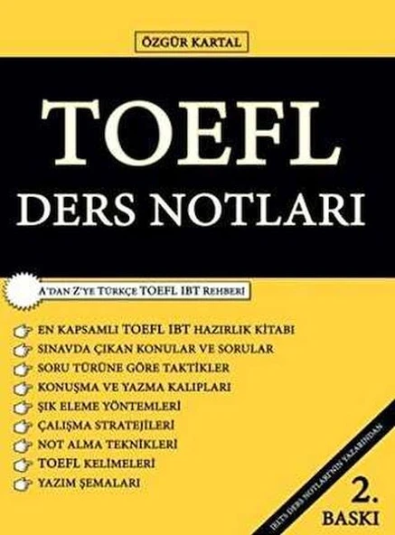 Sokak Kitapları Yayınları TOEFL Ders Notları - 1