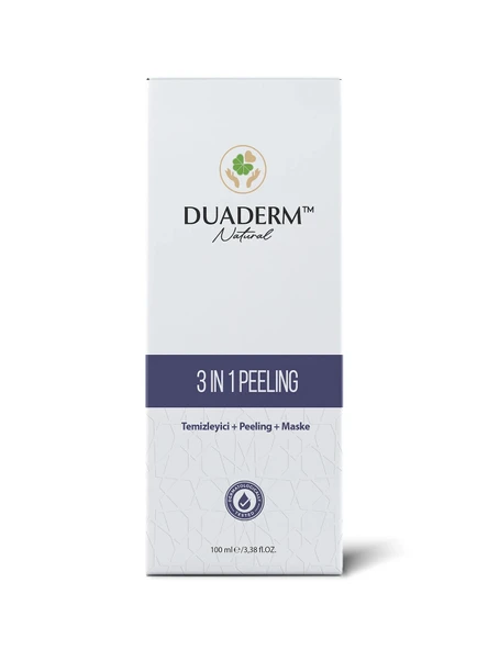 DUADERM CİLT TEMİZLEYİCİ PEELING MASKE 3 IN 1 100 ML - 3