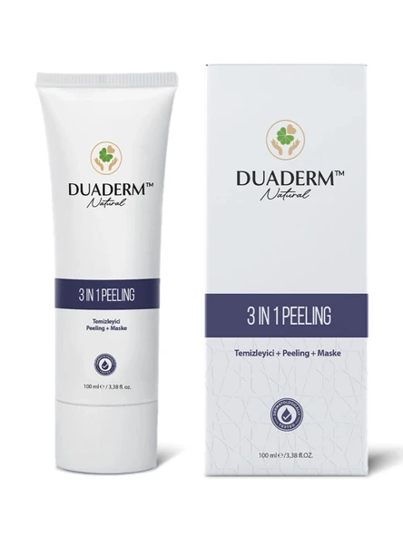 DUADERM CİLT TEMİZLEYİCİ PEELING MASKE 3 IN 1 100 ML - 2