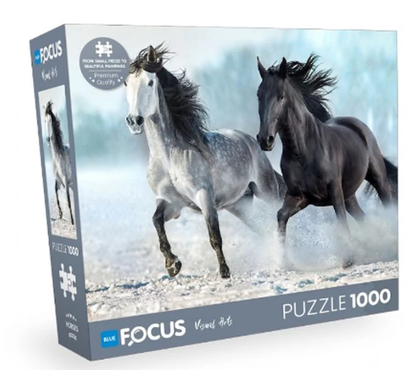 Blue Focus Horses (Atlar) - 1000 Parça ürün görseli