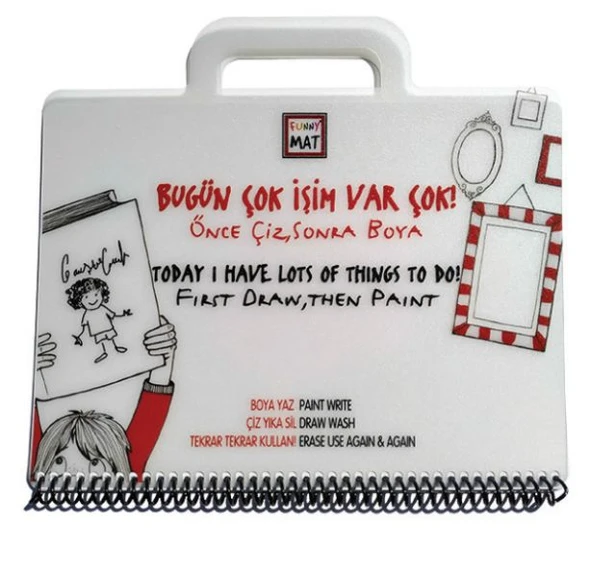 Funny Mat Mini Set - Bugün Çok İşim Var Çok! ürün görseli