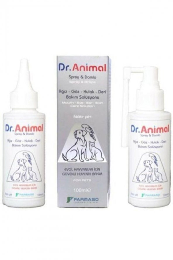 Dr Animal Ağız, Göz, Kulak, Deri Bakım Losyonu Ve Dezenfektan 100ml