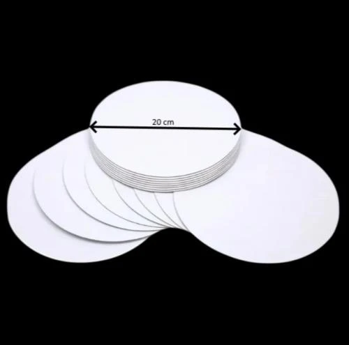 Turta Mendili / Pasta Altlığı Beyaz Yuvarlak 20 cm 10 adet ürün görseli