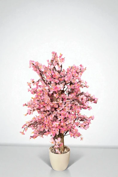 Yoğun Yapraklı 60 cm Yapay Sakura Bahar Dalı Ağacı - 12