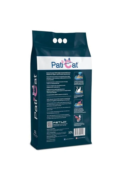 PatiCat Aktif Karbonlu Topaklanan Kedi Kumu 10 Lt - Resim 3