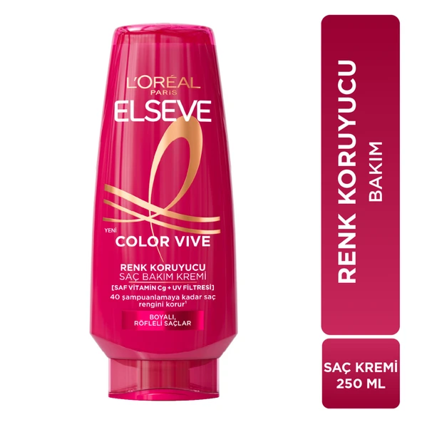L'Oréal Paris Elseve Colorvive Renk Koruyucu Bakım Kremi 250 ml - Resim 8
