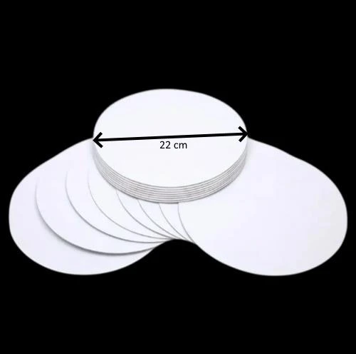 Turta Mendili / Pasta Altlığı Beyaz Yuvarlak 22 cm 10 adet ürün görseli