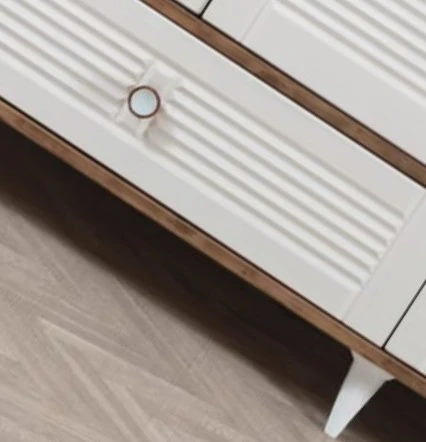 EVİMŞAH PANJURLU 4 KAPAKLI MEMBRAN CEVİZ  BEYAZ DOLAP - 5