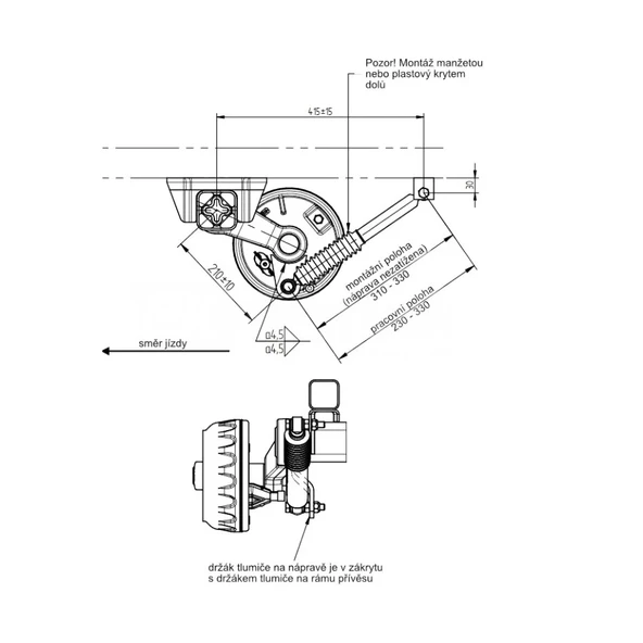 KNOTT AKS 340 mm-120 mm Karavan & Römork Amortisörü - 4
