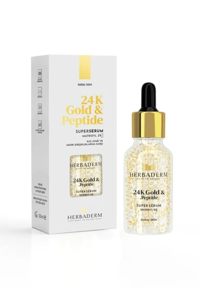 Herbaderm 24K Kırışıklık Karşıtı Serum 30 ml - Resim 5