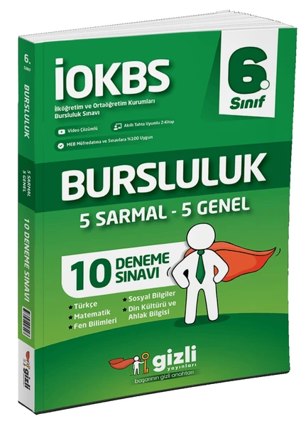 Gizli Yayınları 2026 6. Sınıf 10 Bursluluk Deneme ürün görseli
