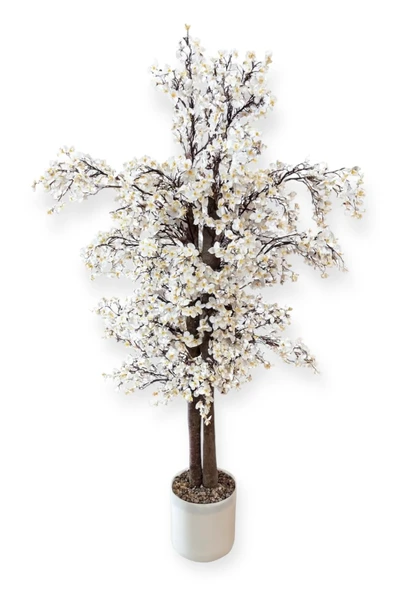 Yoğun Yapraklı 100 cm Yapay Sakura Bahar Dalı Ağacı Premium - 7