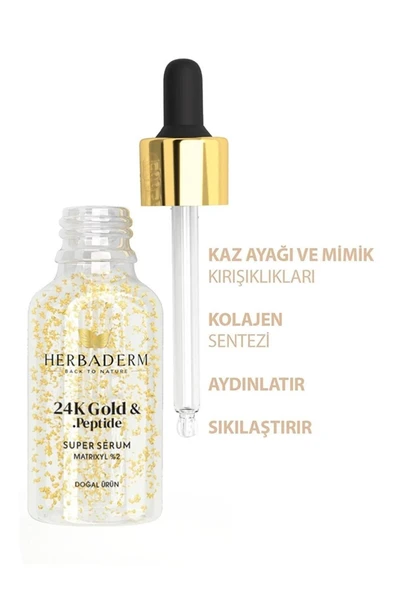 Herbaderm 24K Kırışıklık Karşıtı Serum 30 ml - Resim 3