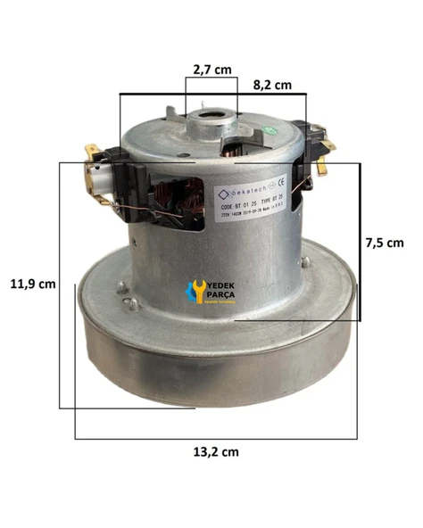 Profilo Uyumlu VS PT 18 Süpürge Motoru 1400W HT50 - Resim 2
