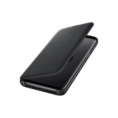 Galaxy S9 ile Uyumlu Led View Cover Kılıf Siyah EF-NG960PBEGWW - 1