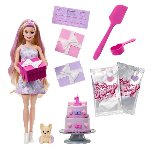 Barbie Parti Paketi Minik Dostumun Doğum Günü Serisi JFG68 JFG70 - Resim 2