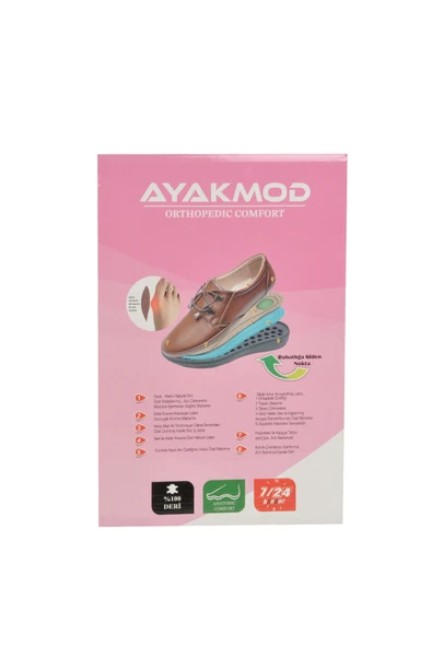 Aspor Siyah Hakiki Deri Kadın Casual Ayakkabı - Resim 6