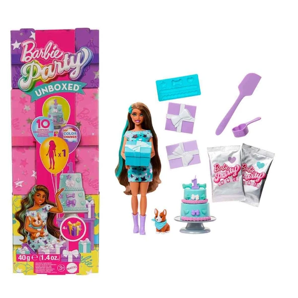 Barbie Parti Paketi Minik Dostumun Doğum Günü Serisi JFG68 JFG72 ürün görseli 1