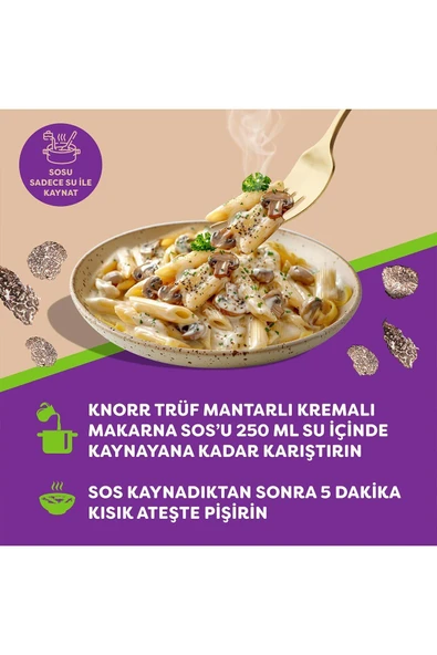 Knorr Kremalı Trüf Mantarlı Makarna Sosu 52g x 6 Adet - 5