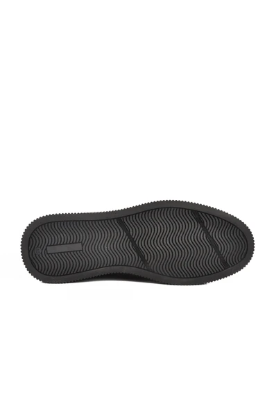 Aspor Siyah Hakiki Deri Büyük Numara Erkek Casual Ayakkabı - Resim 5