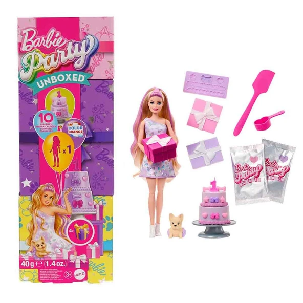 Barbie Parti Paketi Minik Dostumun Doğum Günü Serisi JFG68 JFG70 ürün görseli 1