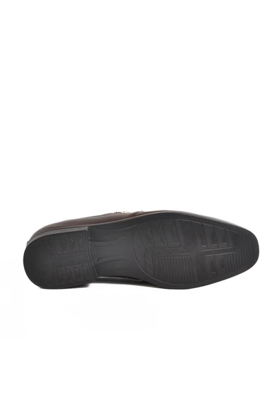 Aspor Kahve Hakiki Deri Erkek Klasik Ayakkabı - Resim 5