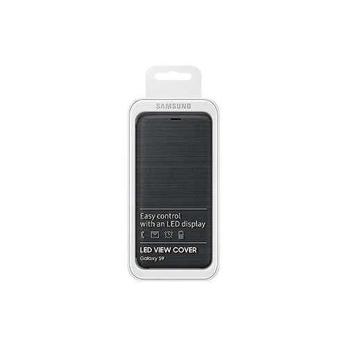 Galaxy S9 ile Uyumlu Led View Cover Kılıf Siyah EF-NG960PBEGWW - 2