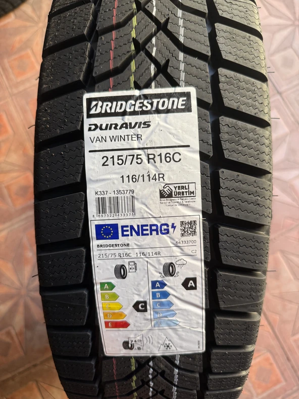 BRIDGESTONE / 215/75R16C (DURAVIS) 2025 KIŞ LASTİĞİ ürün görseli