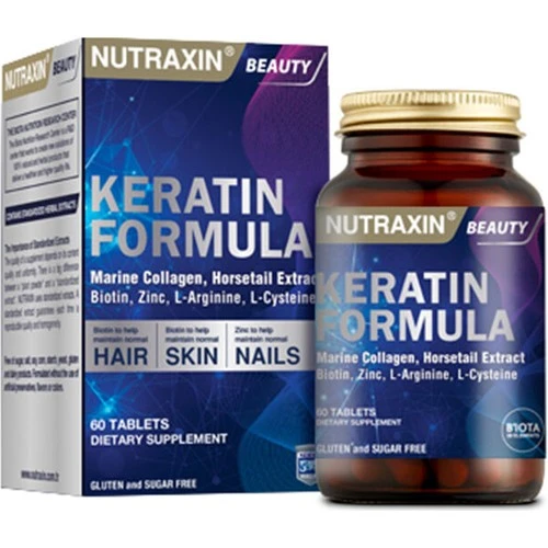 Nutraxin Keratin Formula 60 Tablet ürün görseli