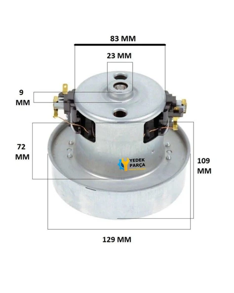 Arçelik Uyumlu S 6255 Süpürge Motoru 1200W HT60 - Resim 2