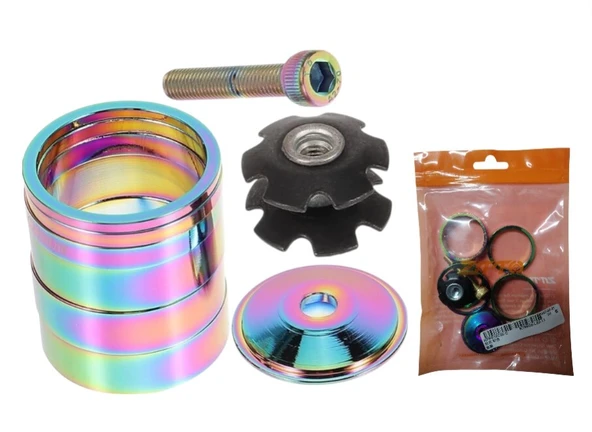 ZTTO Spacer Seti Alüminyum - Rainbow - 1