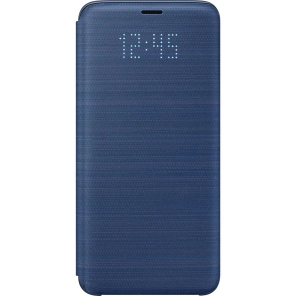 Galaxy S9 ile Uyumlu Led View Cover Kılıf Mavi EF-NG960PLEGWW - 1