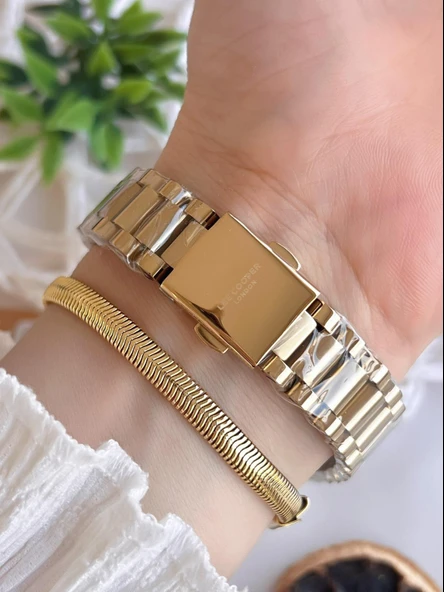 Lee Cooper Çelik Kordonlu 3 Atm Suya Dayanıklı Kadın Kol Saati VS.BLKT.0553 - Resim 3