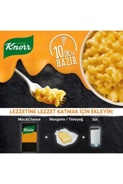 Knorr Çabuk Mac And Cheese Peynirli Makarna 212 gr - Resim 6