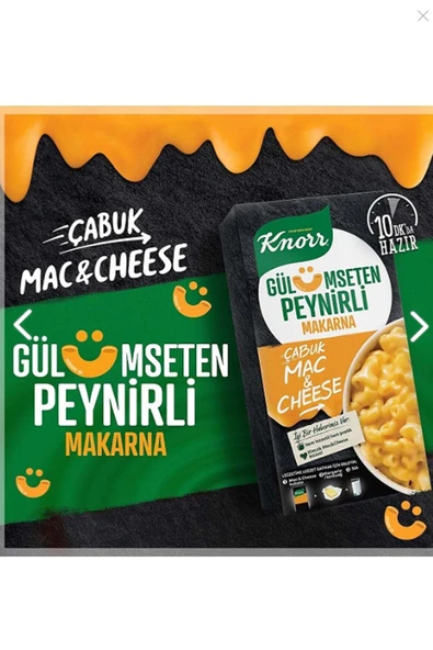 Knorr Çabuk Makarna Mac And Cheese Gülümseten Peynirli 212 Gr x 4 Adet - 5