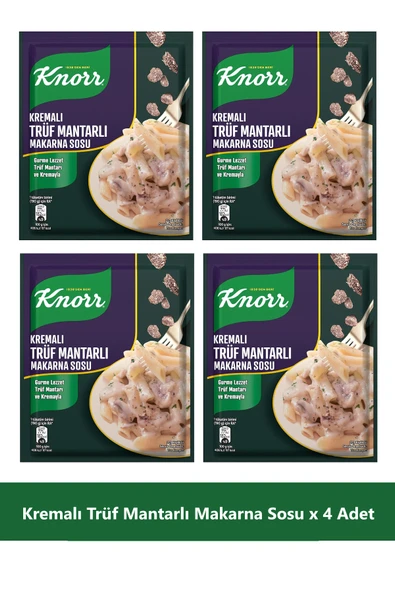 Knorr Kremalı Trüf Mantarlı Makarna Sosu 52g x 4 Adet - 1