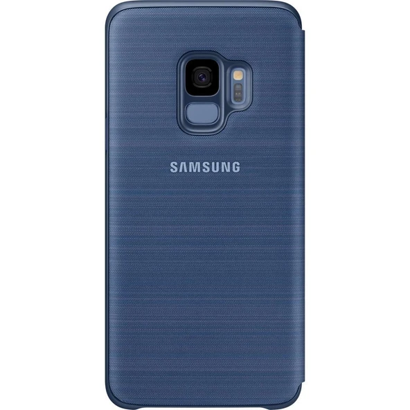 Galaxy S9 ile Uyumlu Led View Cover Kılıf Mavi EF-NG960PLEGWW - 2
