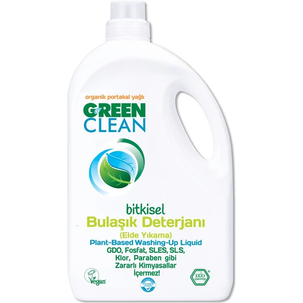 Green Clean Bitkisel portakal yağlı Bulaşık Deterjan 2750 ml - Resim 2