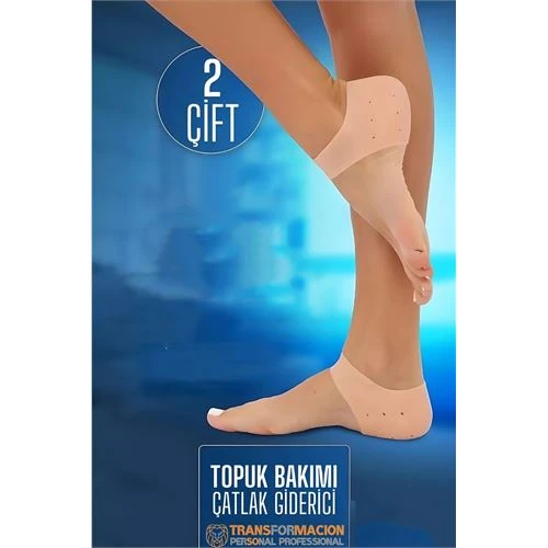 Topuk Çatlak Çorabı - Nem Tutucu Topuk Bakım Çorabı 2 ÇİFT ürün görseli 1