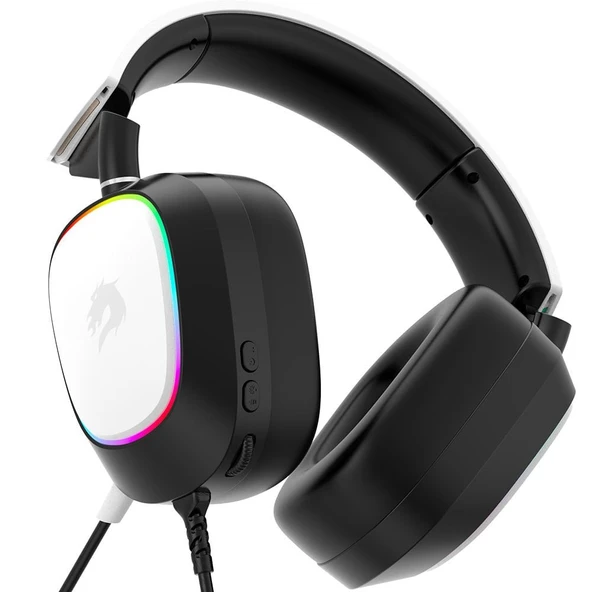 GameBooster H23W Nemesis RGB USB 7.1 Beyaz Profesyonel Oyuncu Kulaklığı - 4