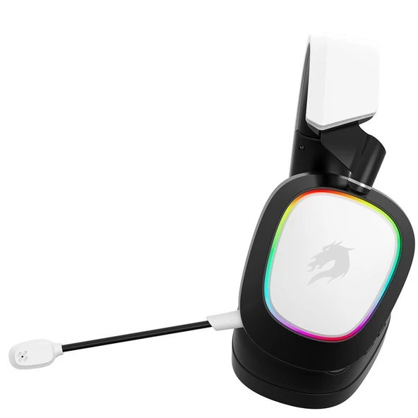 GameBooster WBH23W Nemesis PRO RGB Wireless 2.4G+BT Beyaz Kablosuz Oyuncu Kulaklığı - 4