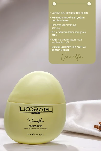EL KREMİ E-VİTAMİNLİ HAND CREAM (VANILLA) - 2