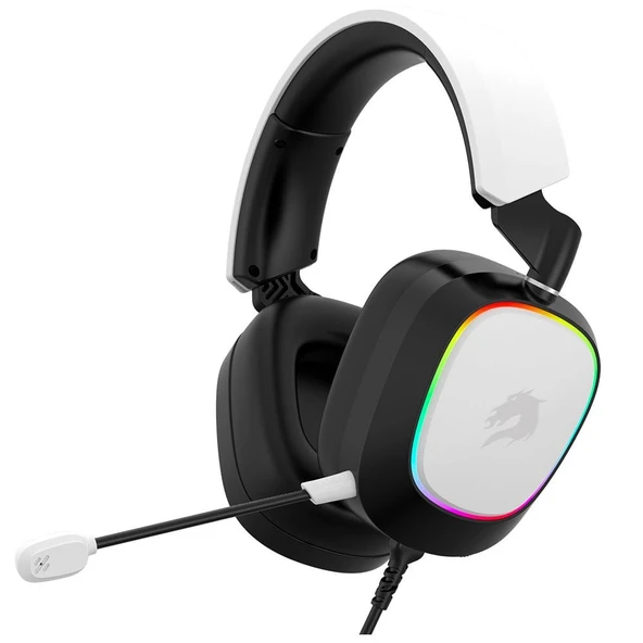 GameBooster H23W Nemesis RGB USB 7.1 Beyaz Profesyonel Oyuncu Kulaklığı - 2