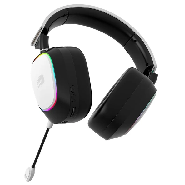 GameBooster WBH23W Nemesis PRO RGB Wireless 2.4G+BT Beyaz Kablosuz Oyuncu Kulaklığı - 2