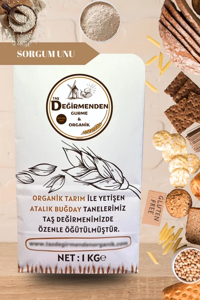 Taş Değirmenden Organik Organik Tam Sorgum Unu (Gluten İçermez) - 1 Kilo ürün görseli