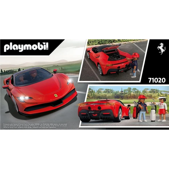 Orjinal Playmobil Ferrari SF90 Stradale Koleksiyon Oyuncak Araba Playmobil 71020 - Resim 2