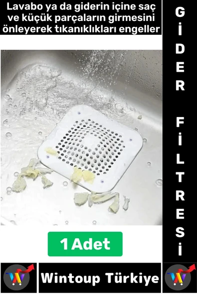 Kolay Temizlenir Mutfak Banyo Küvet Lavabo Tıkanma Önleyen Esnek Silikon Lavabo Gider Filtresi