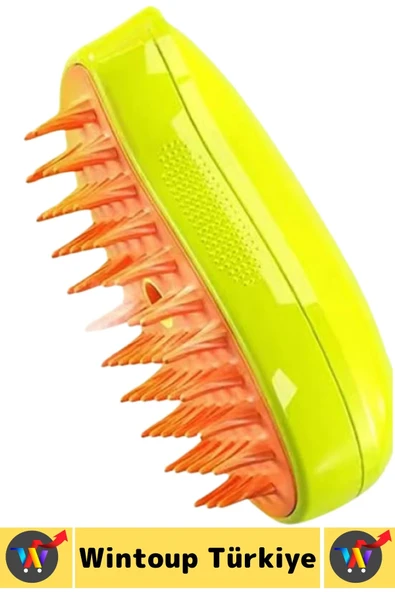 Evcil Hayvan Kedi Banyo Tüy Tarama Masaj Etkili Yumuşak Zararsız Çok Fonksiyonlu Buharlı Tarak - Resim 4